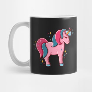 Special sparkles pink love unicorn Mug